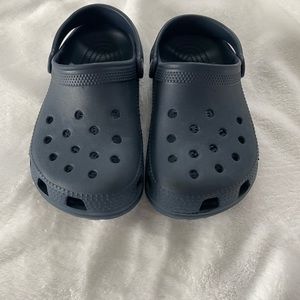 Navy blue kids Crocs
